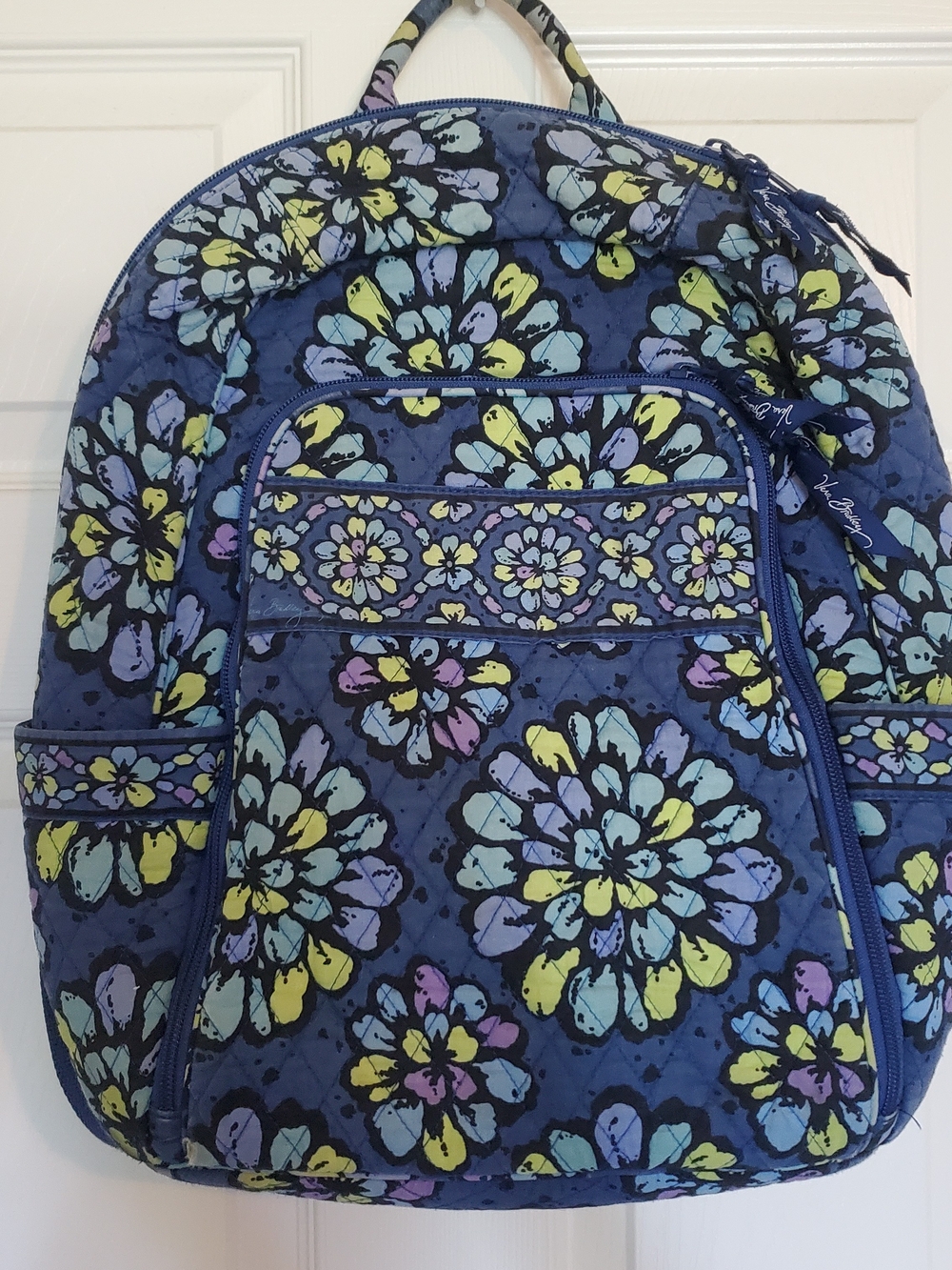 Vera Bradley Indigo Pop Floral Backpack